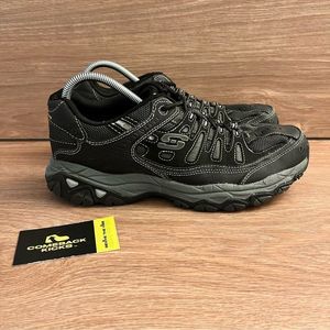 Skechers After Burn Memory Fit Black Charcoal 50125 Sneakers Shoes Mens Size 9.5